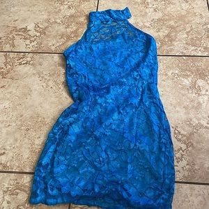 Teal mini Cocktail dress
